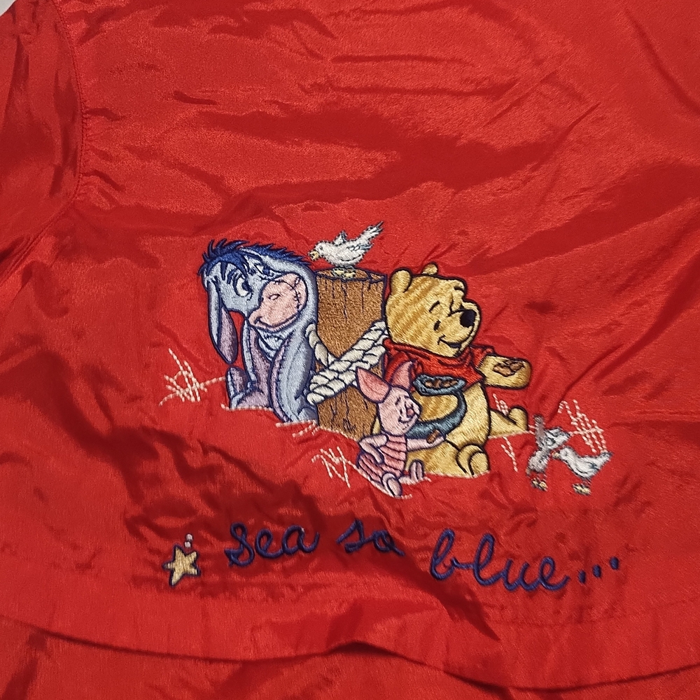 Red Kids Jacket with Embroidered Characters - Picture 2 of 10